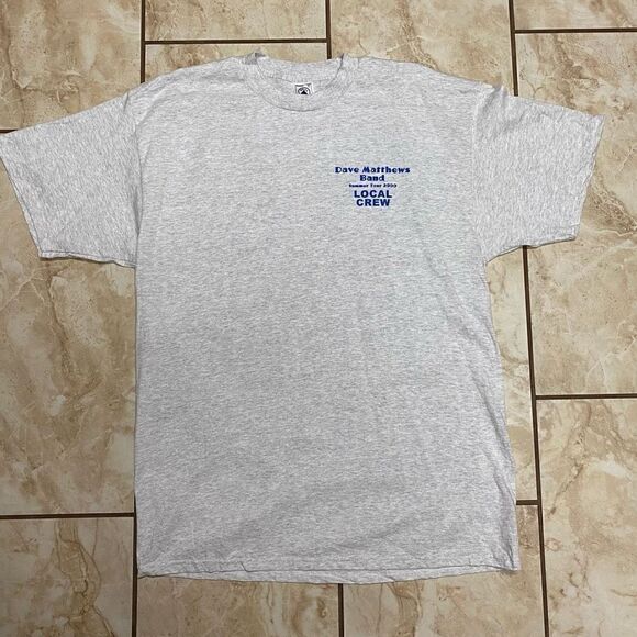 Delta Apparel, INC. Men's Dave Matthews Band Local Crew Summer Tour 2000 Gray XL - Picture 1 of 6